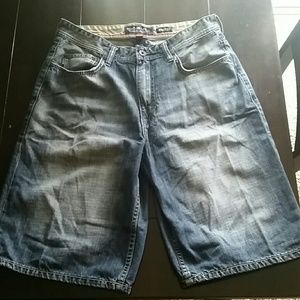 Ecko Unltd Denim Blue Jean Shorts (Baggy Fit)